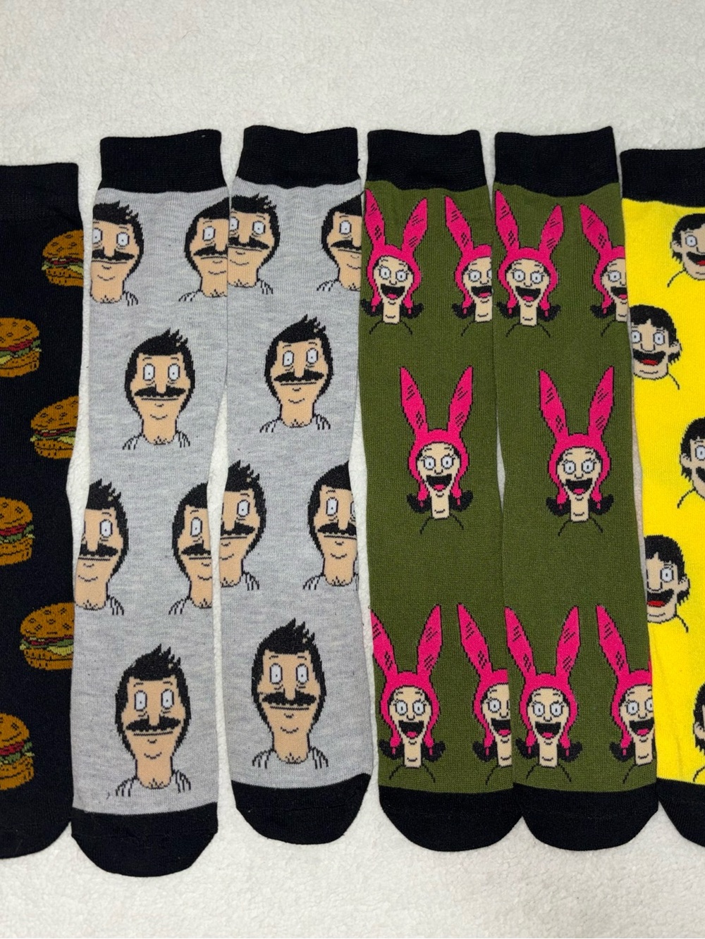 Bob’s Burgers crew socks bundle, 4 pairs
